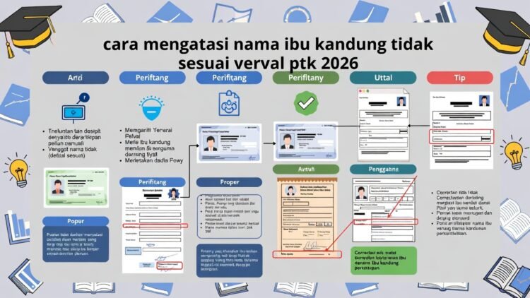 Cara Mengatasi Nama Ibu Kandung Tidak Sesuai di Verval PTK 2026: Panduan Lengkap Perbaikan Data dengan Upload Dokumen Dukcapil