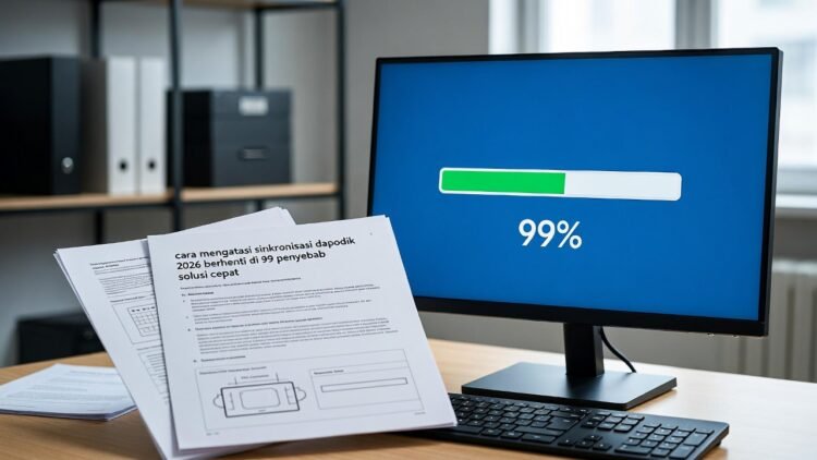 Cara Mengatasi Sinkronisasi Dapodik 2026 Berhenti di 99%: Penyebab & Solusi Cepat