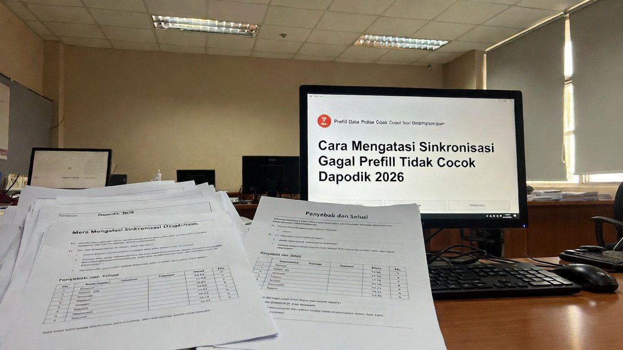 Cara Mengatasi Sinkronisasi Gagal Prefill Tidak Cocok Dapodik 2026: Penyebab & Solusi