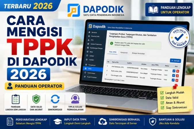 Cara Mengisi TPPK di Dapodik 2026.b: Panduan Operator