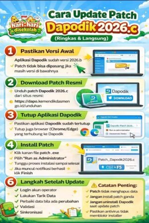 Cara Update Patch Dapodik 2026.c Terbaru: Panduan Ringkas dan Langkah demi Langkah untuk Operator Sekolah