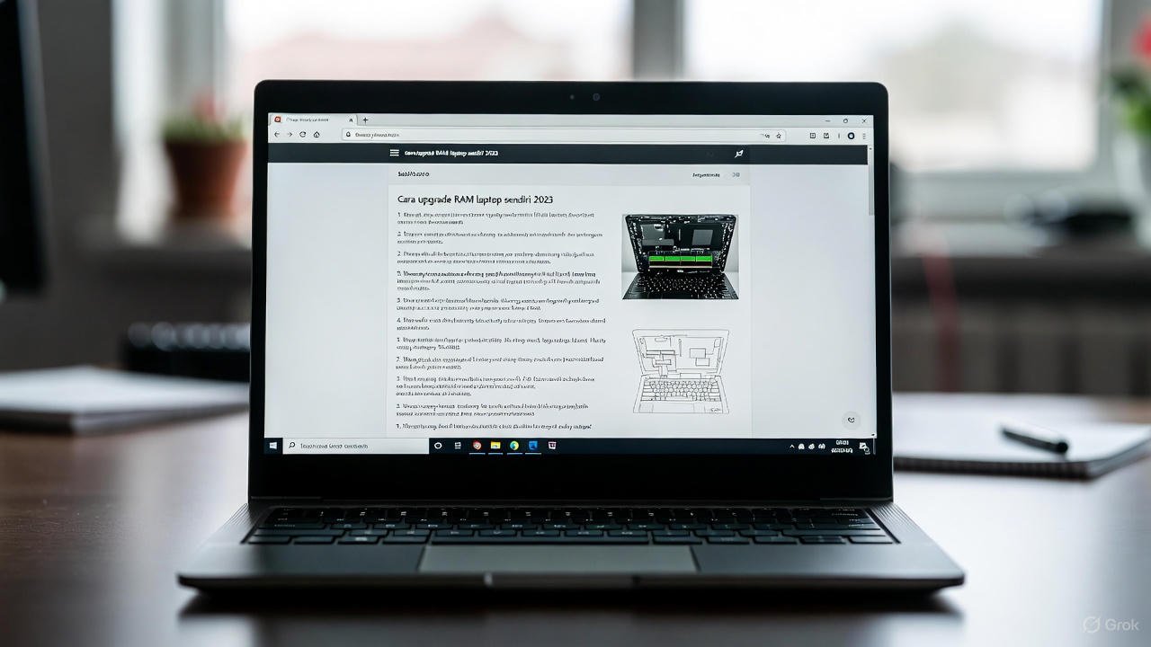 Cara Upgrade RAM Laptop Sendiri 2026: Panduan Lengkap, Langkah, dan Tips Aman