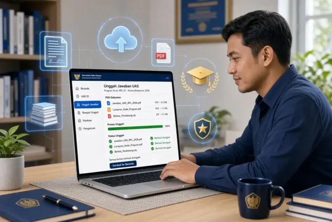Cara Upload Jawaban UAS RPL S1 Kemendikdasmen 2026