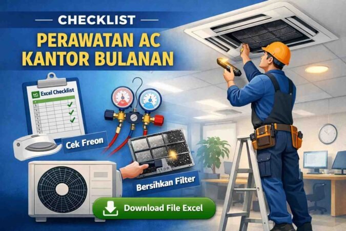 Checklist Perawatan AC Kantor Bulanan (Download File Excel)