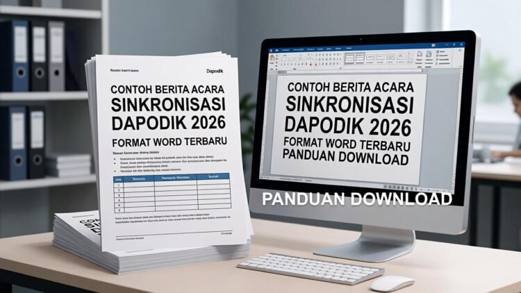 Contoh Berita Acara Sinkronisasi Dapodik 2026 Format Word Terbaru: Panduan & Download