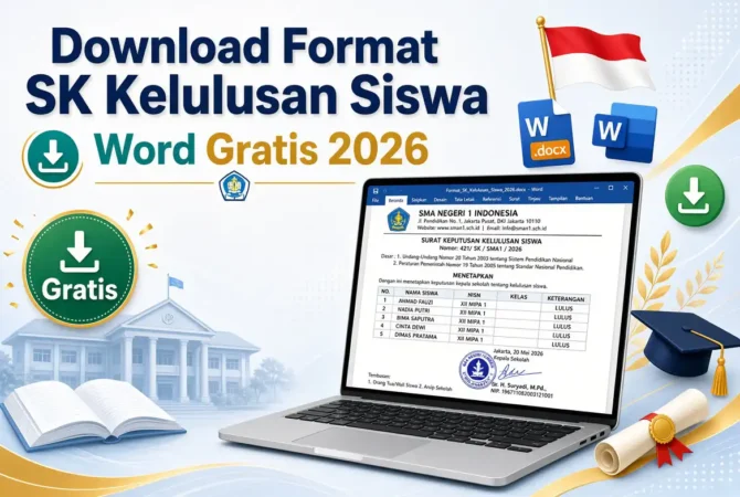 Download Format SK Kelulusan Siswa Word Gratis 2026