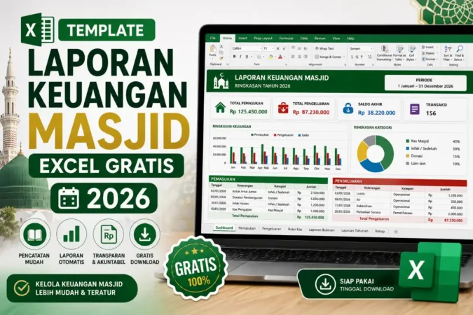 Template Laporan Keuangan Masjid Excel Gratis 2026
