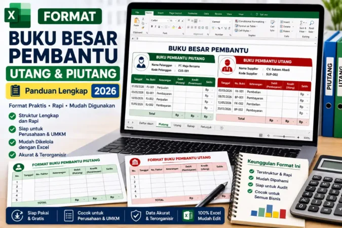 Format Buku Besar Pembantu Utang Piutang: Panduan 2026