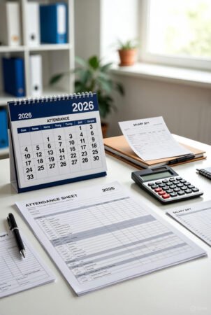 Format Daftar Hadir Karyawan Shift Excel & Word 2026: Template Gratis, Contoh Lengkap, dan Panduan HRD