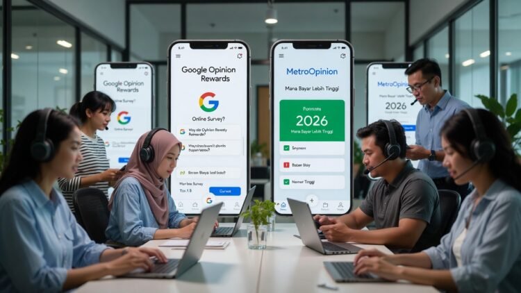 Google Opinion Rewards vs MetroOpinion mana bayar lebih tinggi 2026?