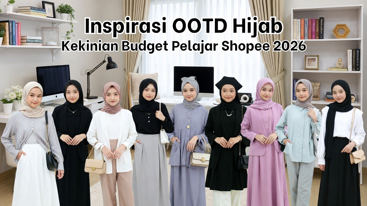15 Inspirasi OOTD Hijab Kekinian dengan Budget Pelajar di Shopee 2026
