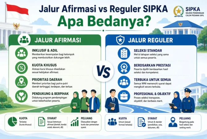 Jalur Afirmasi vs Reguler SIPKA: Apa Bedanya?