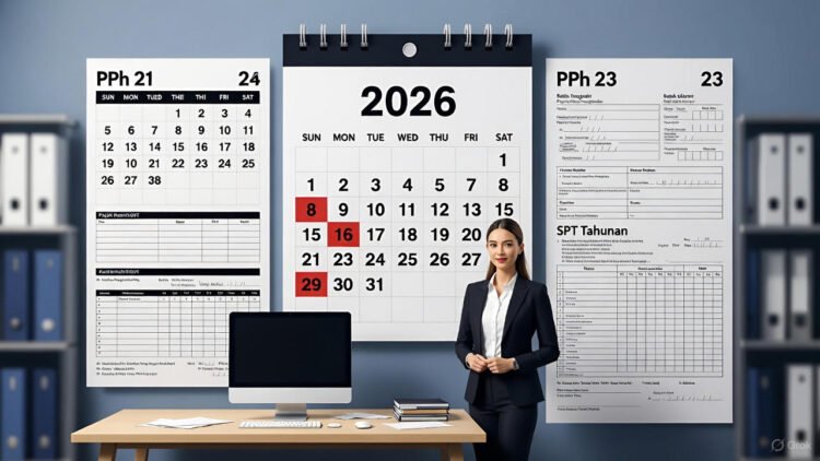 Kalender Pajak 2026 Indonesia: Deadline Lengkap PPh 21, PPh 23, SPT Tahunan, dan Lainnya