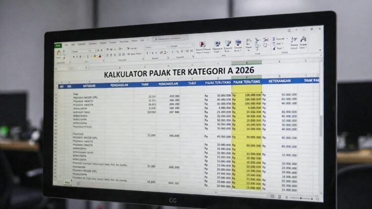 Kalkulator Pajak TER Kategori A 2026 Excel: Download Template & Cara Pakai Lengkap
