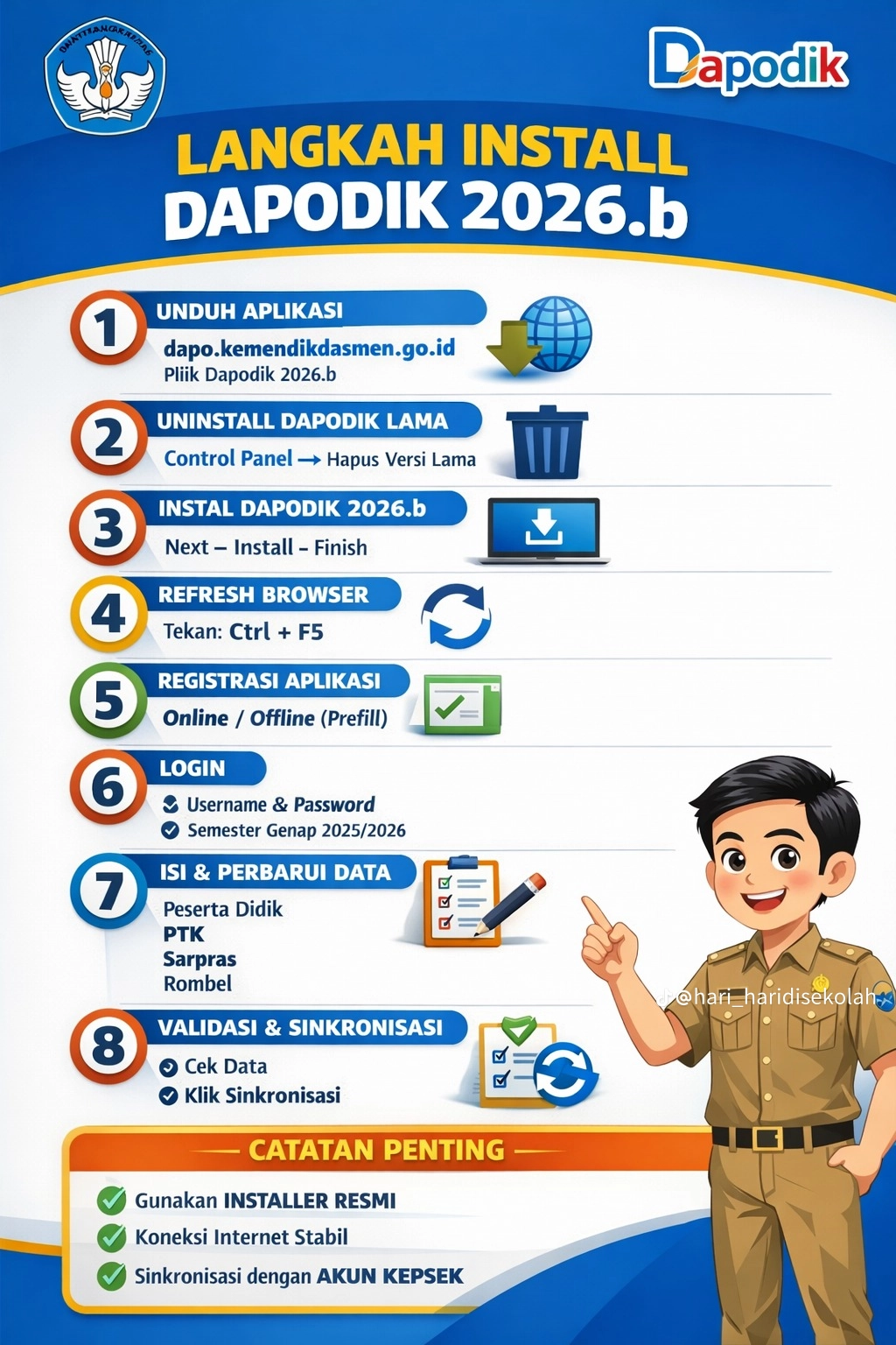 Panduan Lengkap Langkah Install Dapodik 2026.b: Cara Download, Instalasi, dan Registrasi Terbaru