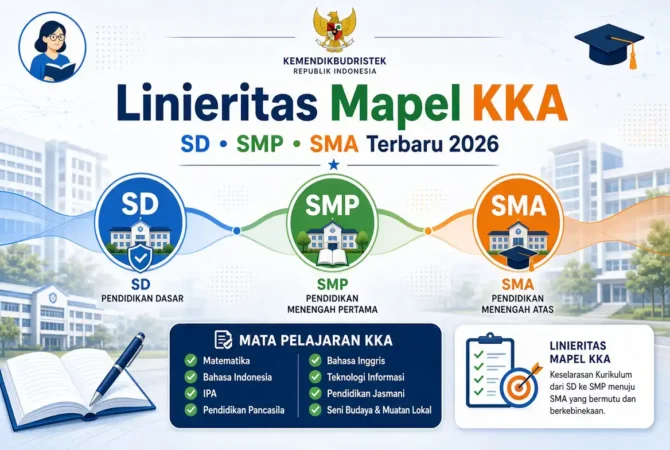 Linieritas Mapel KKA SD SMP SMA Terbaru 2026