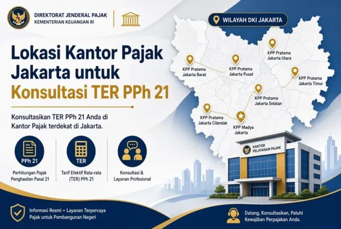 Lokasi Kantor Pajak Jakarta untuk Konsultasi TER PPh 21