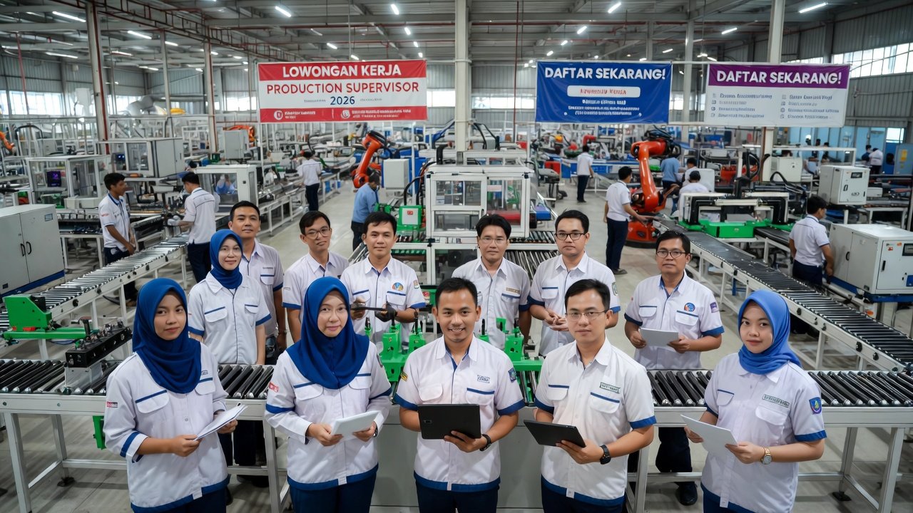 Lowongan Kerja Production Supervisor 2026: Tugas, Gaji, Kualifikasi, dan Tips Melamar