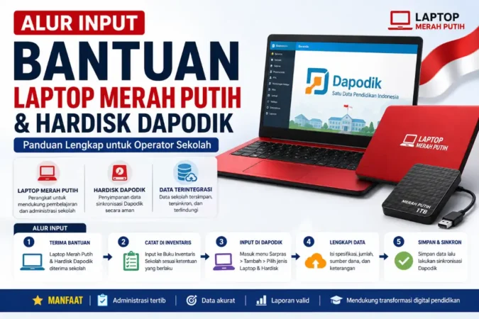 Alur Input Bantuan Laptop Merah Putih & Hardisk Dapodik