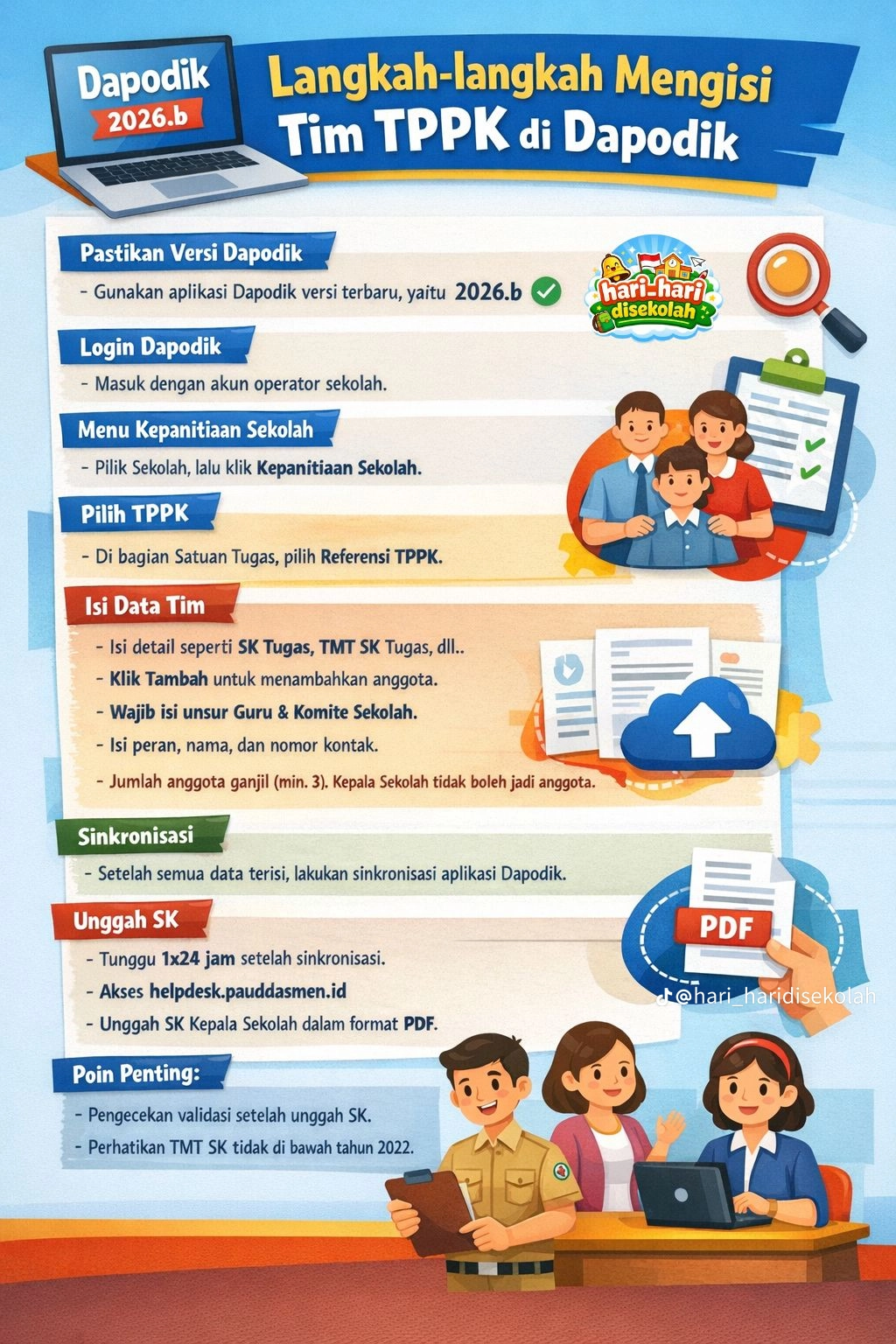 Panduan Lengkap Mengisi Tim TPPK di Dapodik 2026.b: Langkah demi Langkah untuk Operator Sekolah