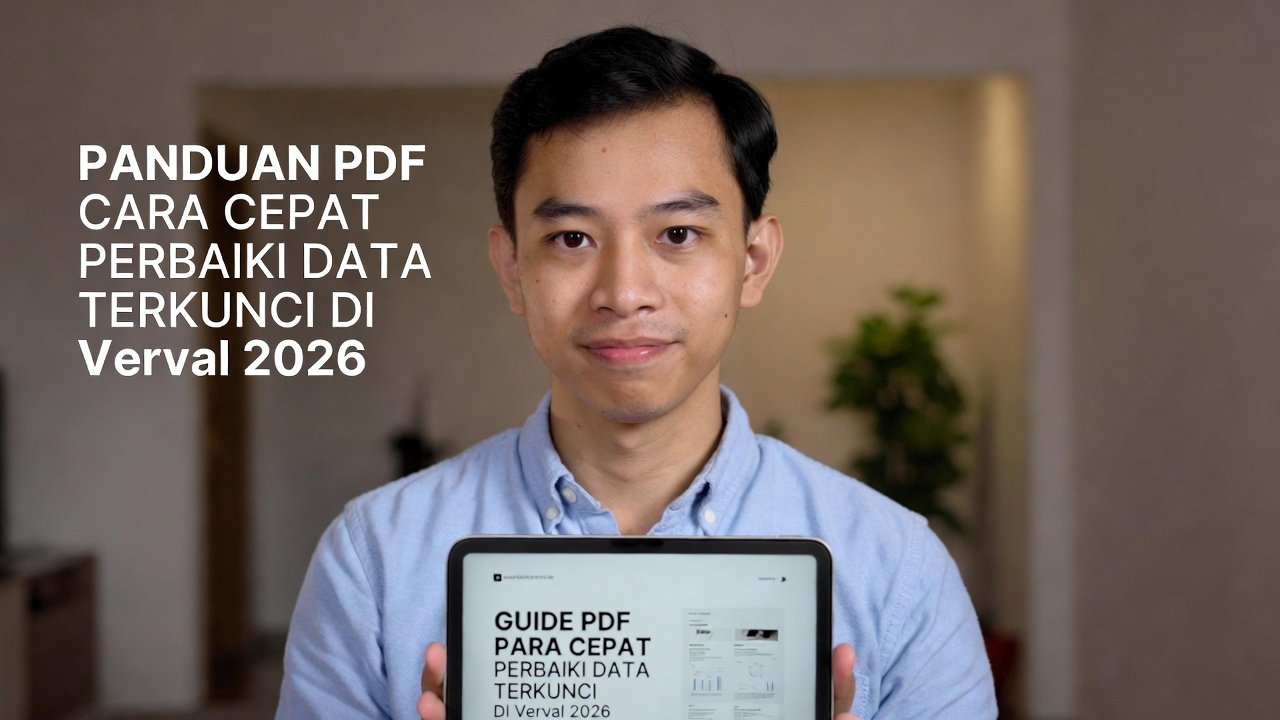 Panduan PDF Cara Cepat Perbaiki “Data Terkunci” di Verval PTK/PD/Ijazah 2026: Solusi Lengkap untuk Operator Sekolah