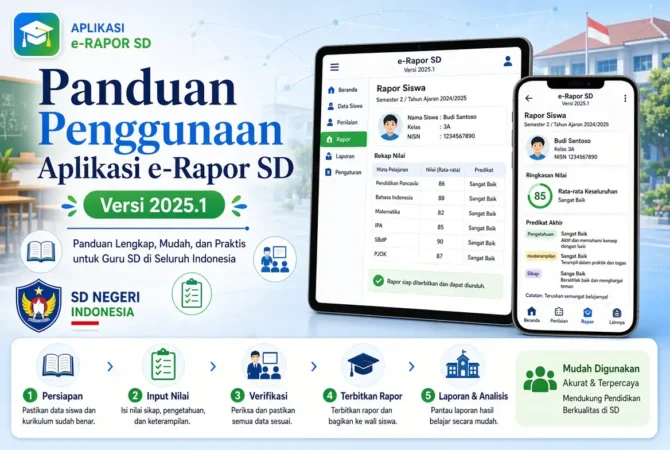 Panduan Penggunaan Aplikasi e-Rapor SD Versi 2025.1