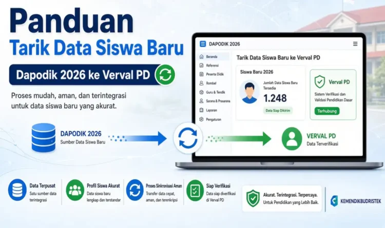 Panduan Tarik Data Siswa Baru Dapodik 2026 ke Verval PD