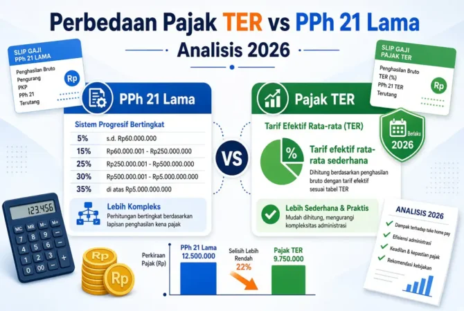 Perbedaan Pajak TER vs PPh 21 Lama: Analisis 2026