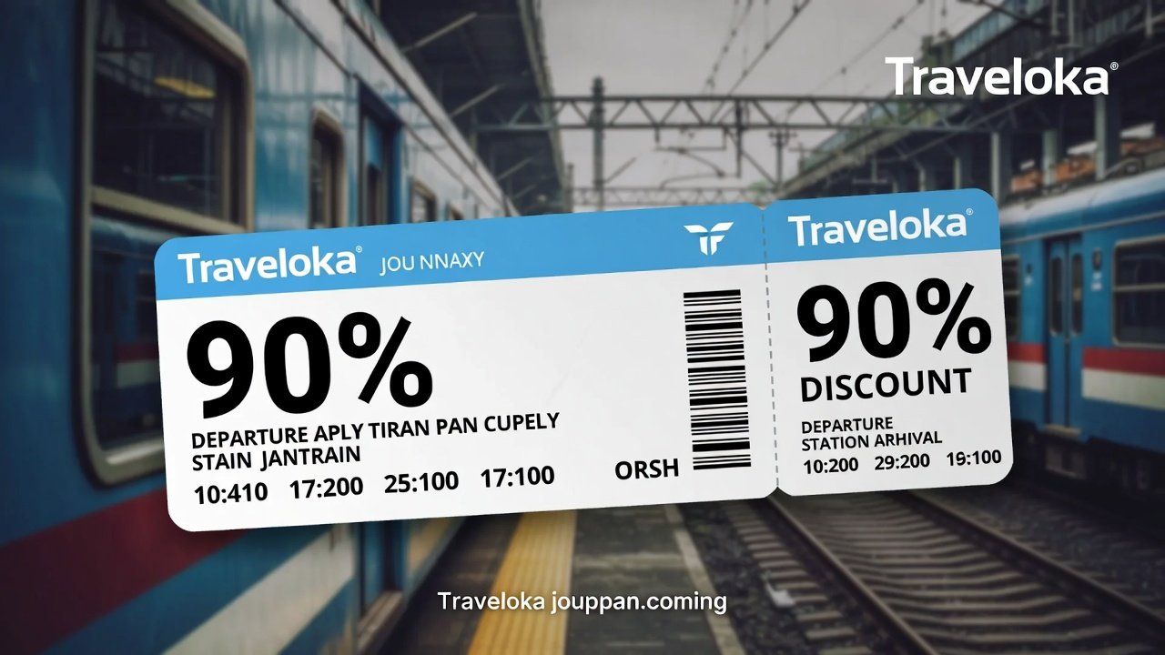 Promo Tiket Kereta Api Diskon 90% Traveloka 2026: Cara Klaim, Syarat, dan Tips Mudik Hemat Lebaran