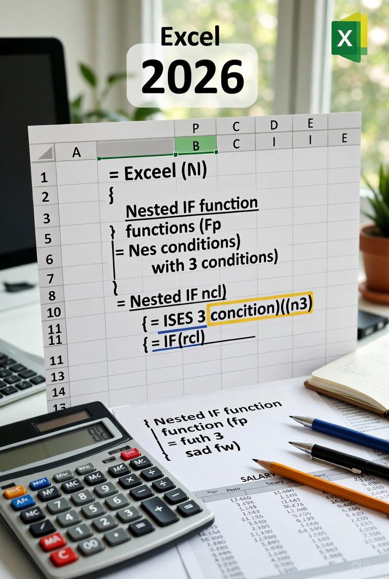Rumus IF Bertingkat 3 Kondisi di Excel 2026: Panduan Lengkap, Contoh Praktis, dan Alternatif IFS
