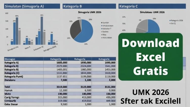 Simulasi Gaji UMK 2026 Setelah Potong Pajak TER Kategori A, B, C + Download Excel Gratis