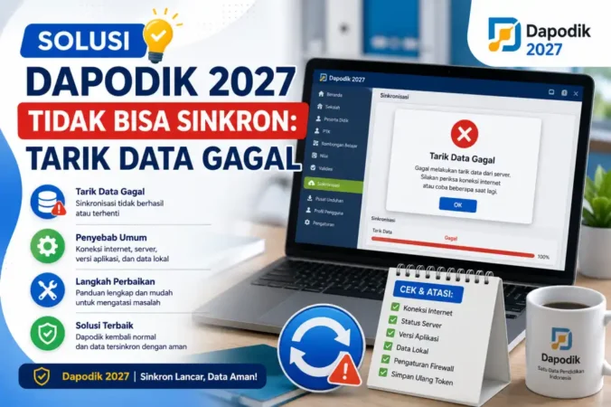 Solusi Dapodik 2027 Tidak Bisa Sinkron: Tarik Data Gagal