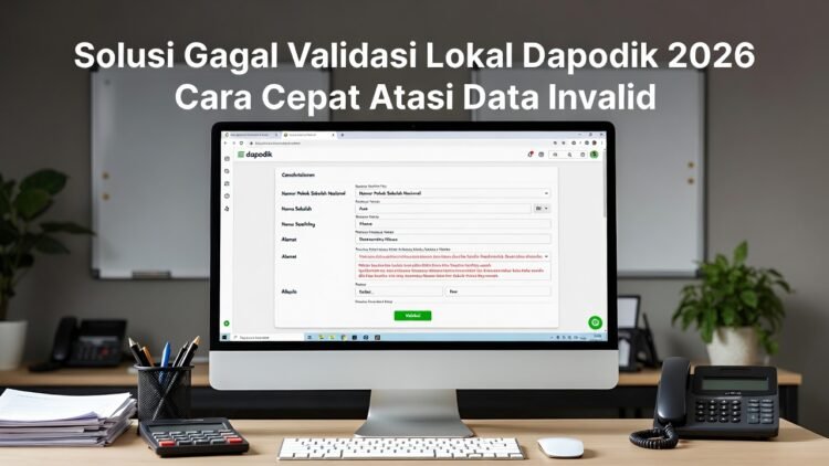 Solusi Gagal Validasi Lokal Dapodik 2026: Cara Cepat Atasi Data Invalid & Sinkron Lancar