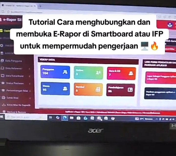 Tutorial Cara Menghubungkan E-Rapor di Smartboard atau IFP untuk Mempermudah Pengerjaan