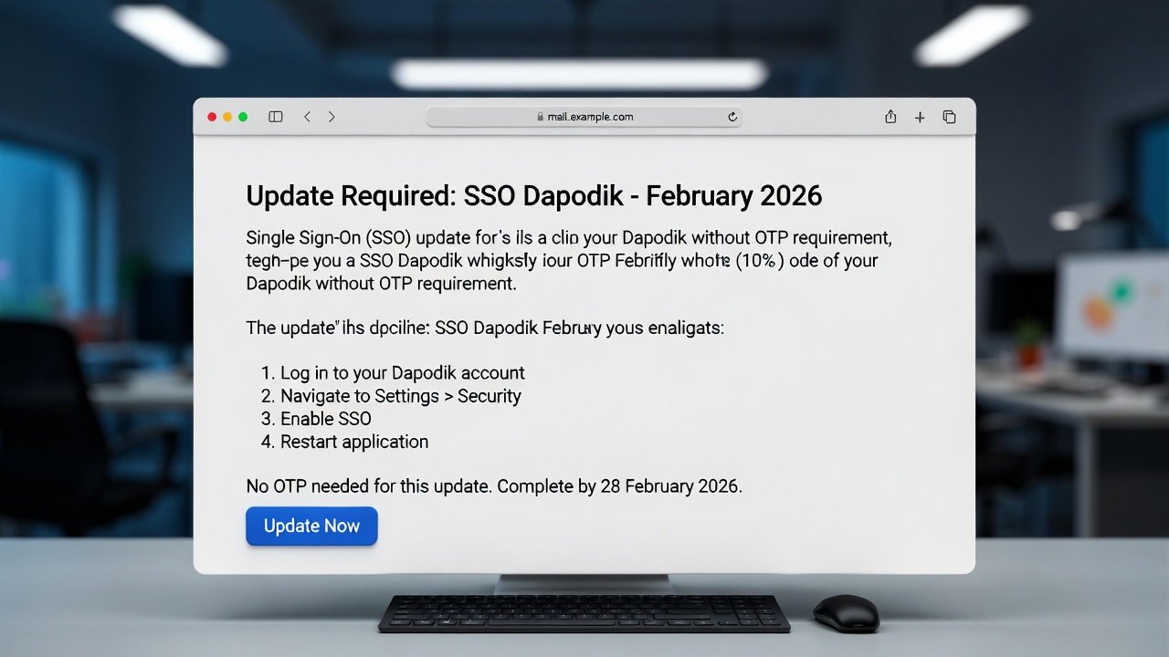 Update Email SSO Dapodik tanpa OTP Februari 2026 – Cara Lengkap & Solusi Terbaru