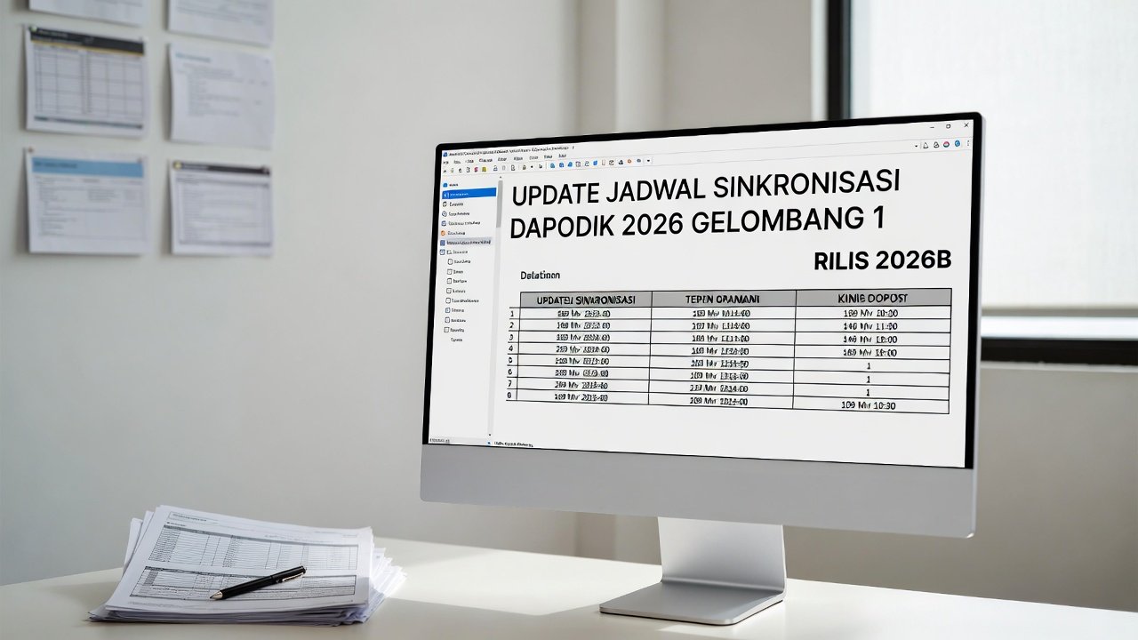 Update Terbaru Jadwal Sinkronisasi Dapodik 2026 Gelombang 1: Rilis 2026.b & Timeline Lengkap