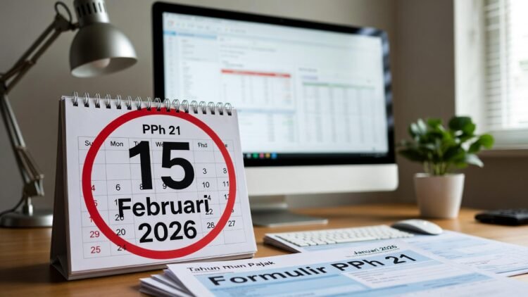 Batas Waktu Setor Pajak PPh 21 Masa Februari 2026: Jadwal Lengkap, Pergeseran & Sanksi