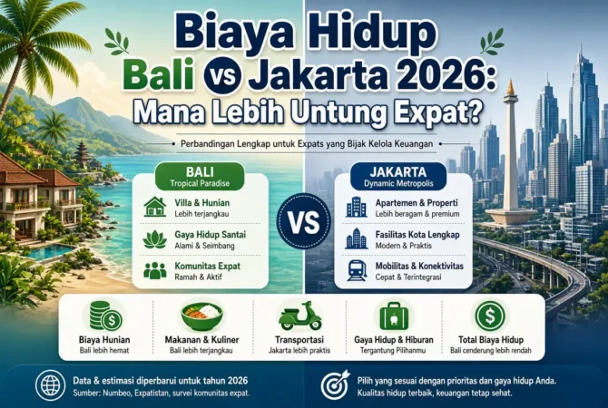 Biaya Hidup Bali vs Jakarta 2026: Mana Lebih Untung Expat?