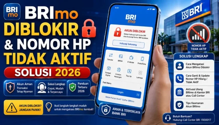 BRImo Diblokir & Nomor HP Tidak Aktif: Solusi 2026