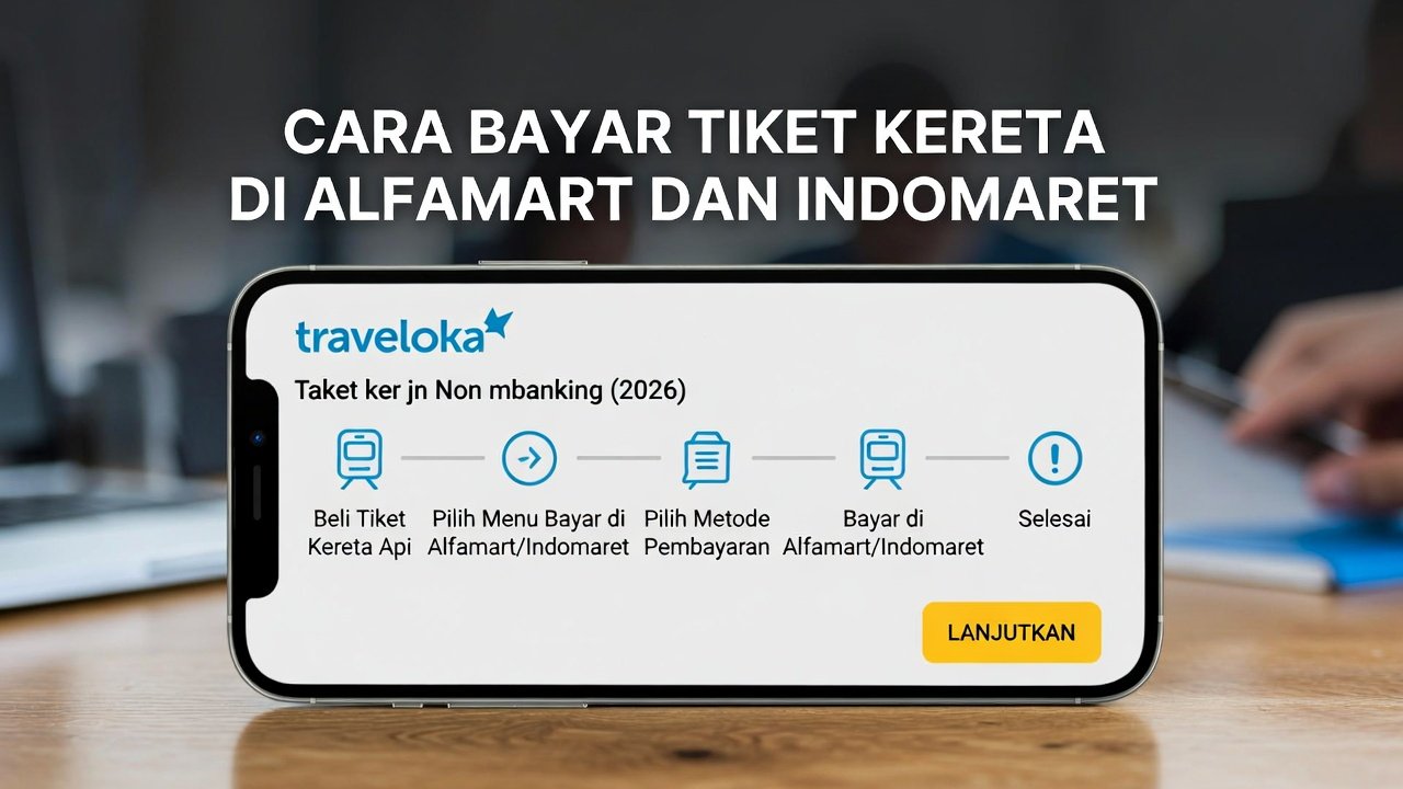 Cara Bayar Tiket Kereta Traveloka Alfamart Indomaret: Panduan Mudik Bagi yang Gak Punya M-Banking (Update 2026)