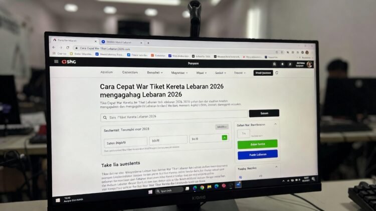 Cara Cepat War Tiket Kereta Lebaran 2026 di PC/Laptop agar Tidak Reconnecting