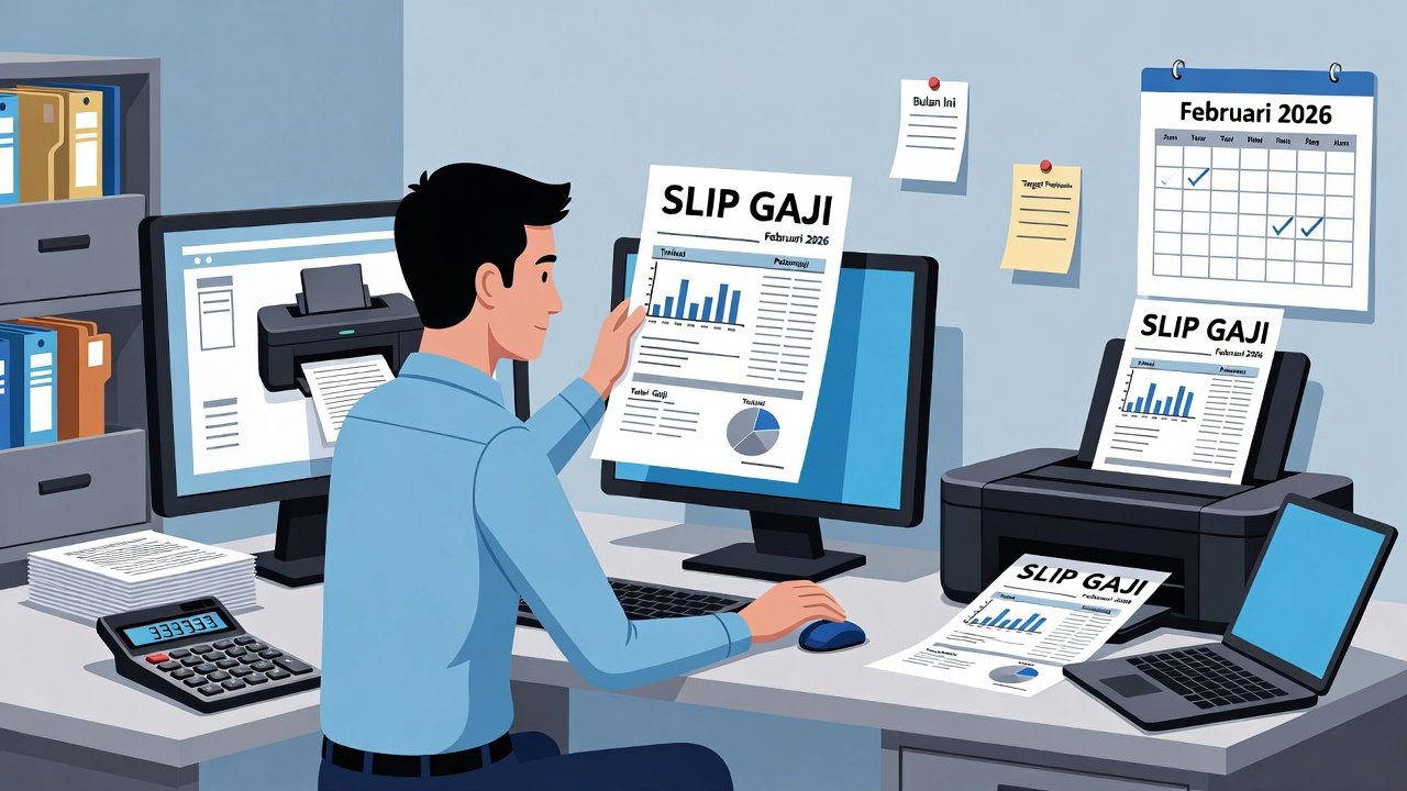 Cara Cetak Slip Gaji Februari 2026 Format Excel & PDF untuk PNS dan Karyawan Swasta