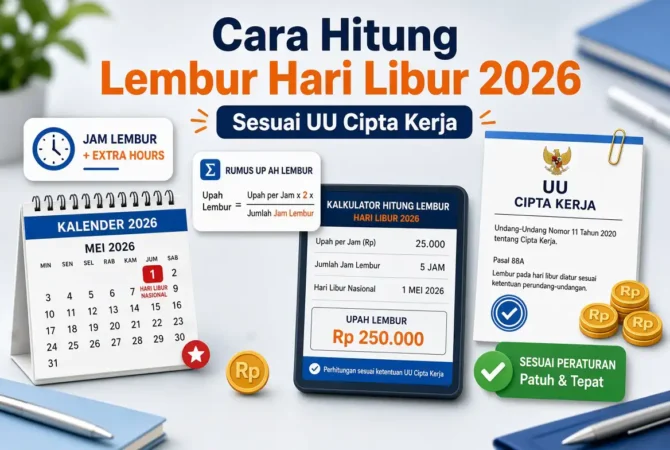 Cara Hitung Lembur Hari Libur 2026 Sesuai UU Cipta Kerja