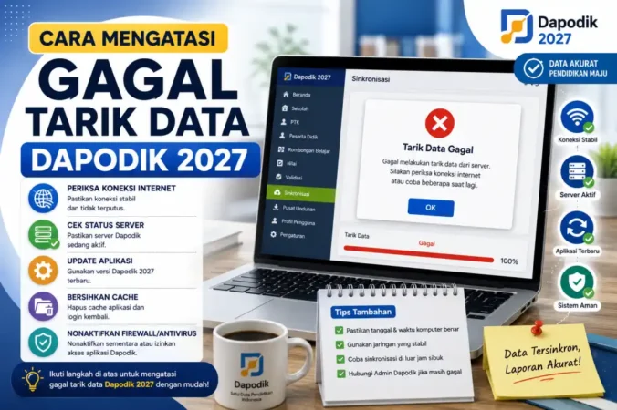 Cara Mengatasi Gagal Tarik Data Dapodik 2027