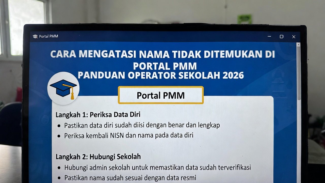 Cara Mengatasi Nama Tidak Ditemukan di Portal PMM: Panduan Lengkap untuk Operator Sekolah di Seluruh Indonesia 2026
