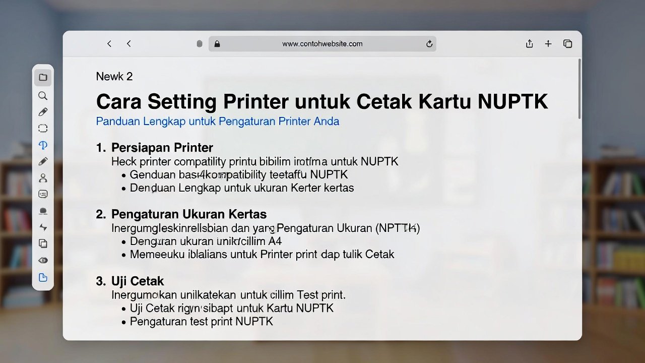 Cara Setting Printer Cetak Kartu NUPTK agar Presisi & Akurat Tanpa Geser 2025-2026