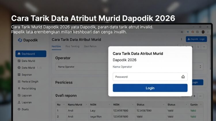 Cara Tarik Data Atribut Murid Dapodik 2026 Tanpa Invalid – Panduan Lengkap Operator