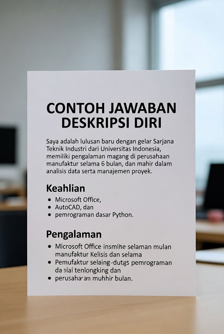 Contoh Jawaban Deskripsi Diri di CV untuk Melamar BUMN 2026 – Menarik & Profesional