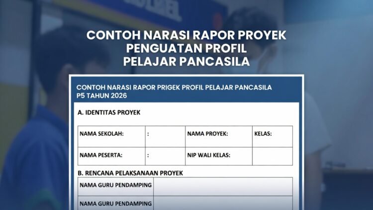 Contoh Narasi Rapor Proyek Penguatan Profil Pelajar Pancasila (P5) 2026 – Lengkap & Siap Pakai