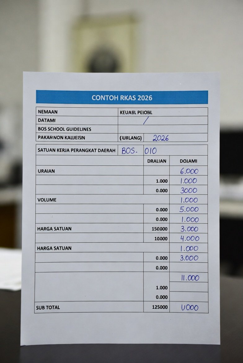 Contoh RKAS 2026 PDF Sudah Terisi Sesuai Juknis – Siap Pakai & Edit BOS Sekolah